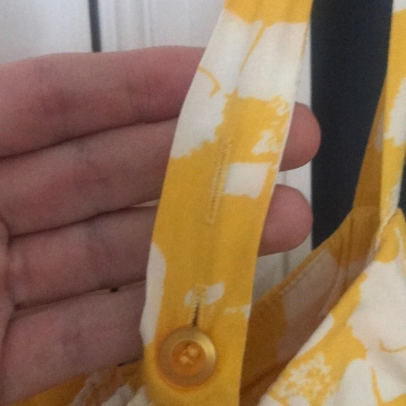 Imaginary Voyage Cute Butter Yellow Sundress Size Large Y2K - Picture 6 of 6